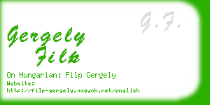 gergely filp business card